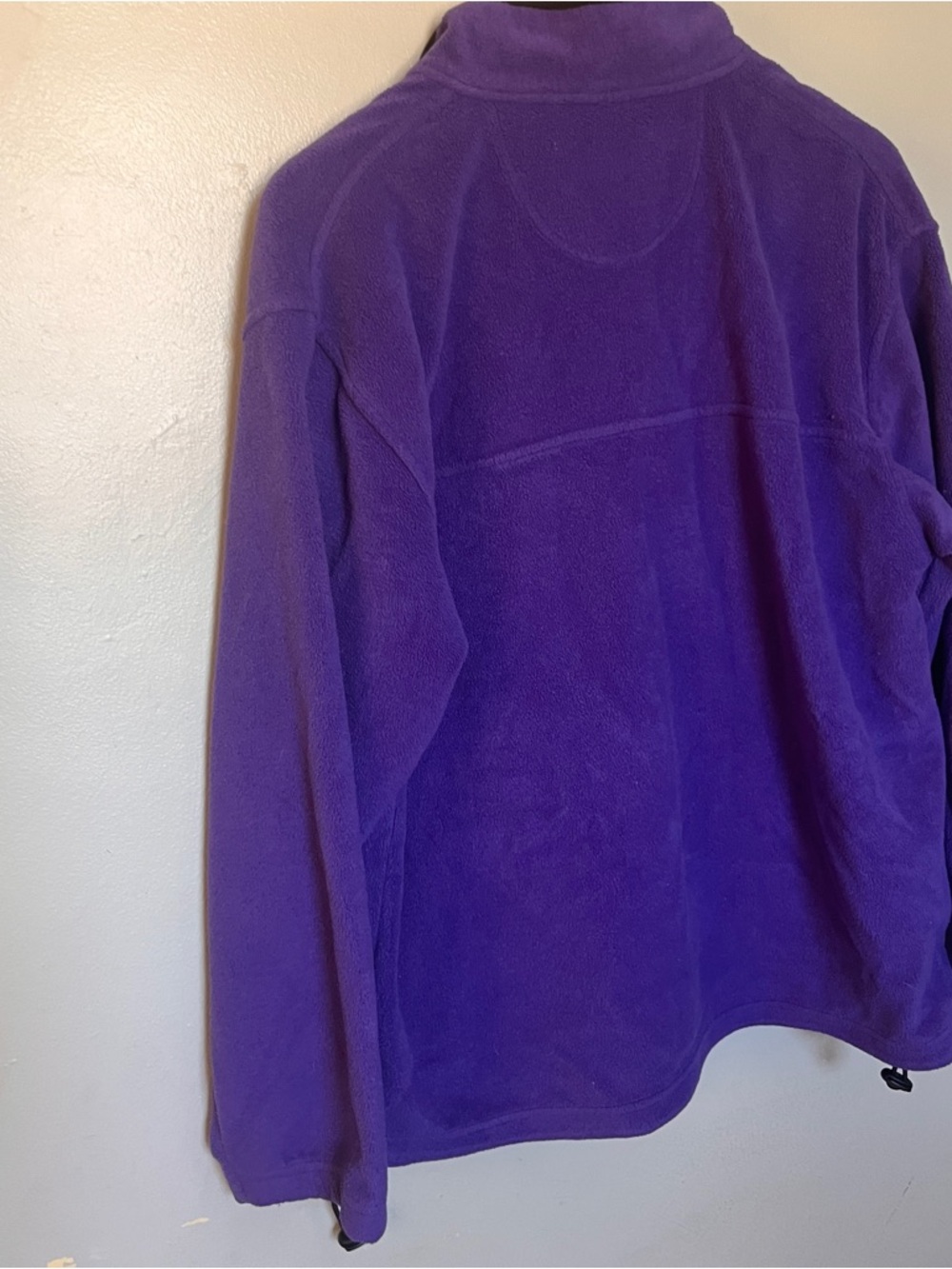 Plush Quarter-Zip Fleece Pullover - Purple - Picture 5 of 6